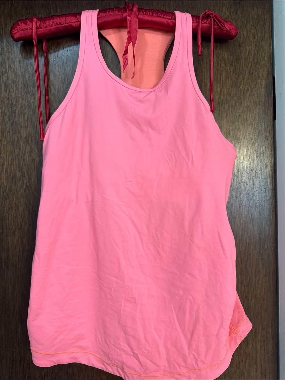 Lululemon Orange Racerback Tank Top